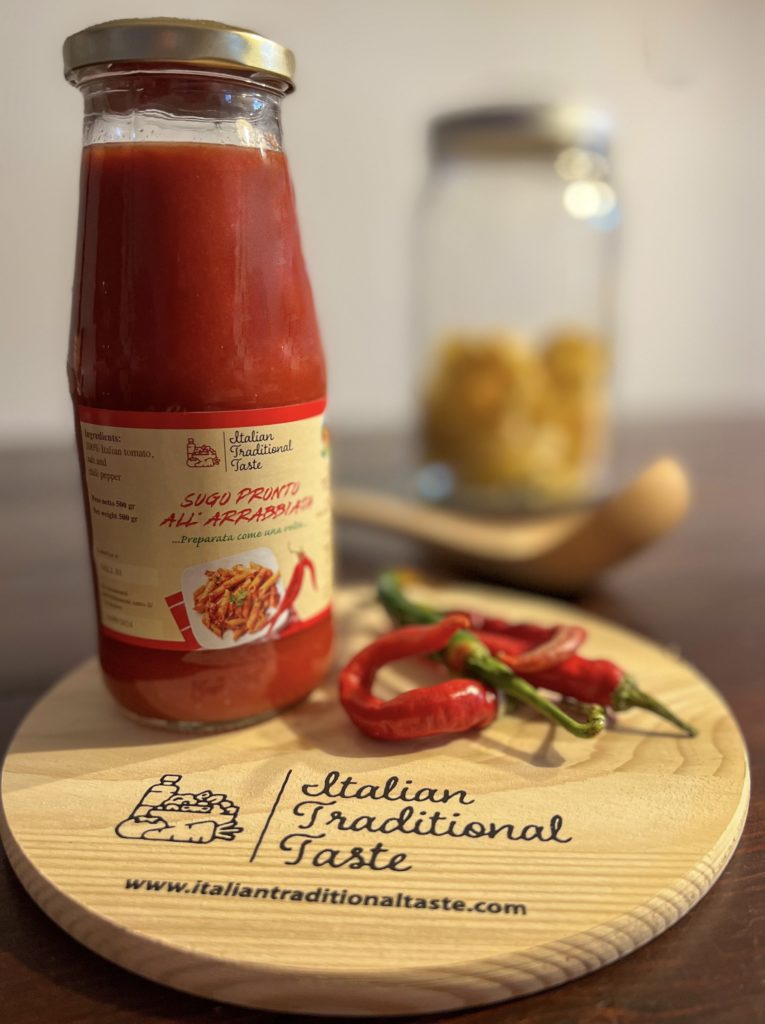 Pronto Sugo Arrabbiata - with red hot chili pepper 330 g/11 oz, 4,20 €